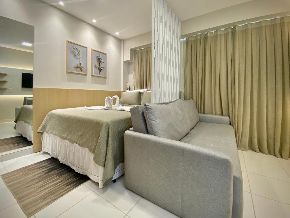 Apartamento Flat Luxuoso Com Vista A Piscina-muro Alto,